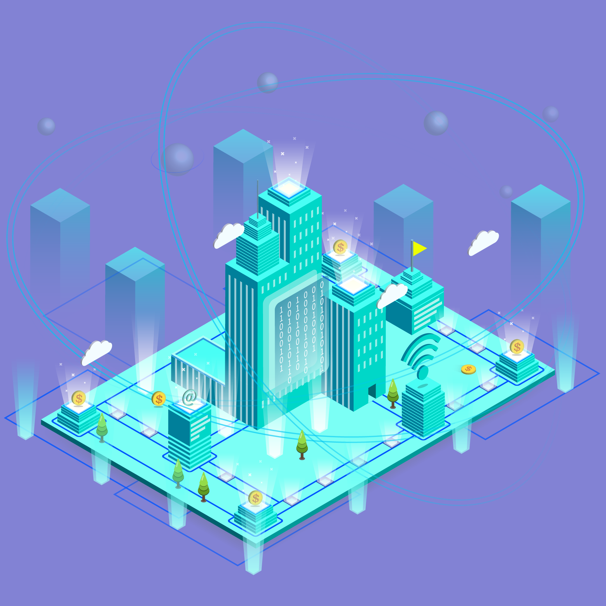 2.5d城市建筑|插画|艺术插画|杨暖暖lohas - 原创作品 - 站酷 (zcool)