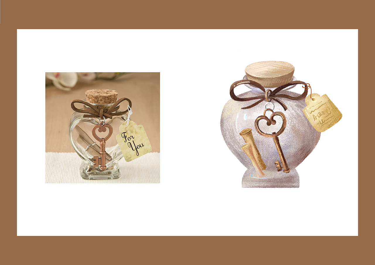 儿童插画~静物练习（图ZMjYyNTM3NDI0） - 儿童插画 - 站酷设计师阿七七七七七原创素材 - 站酷ZCOOL