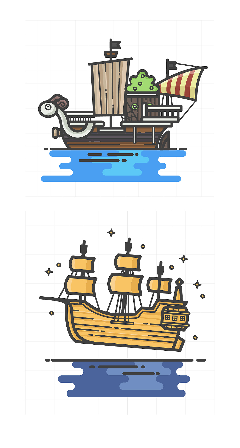 icon临摹#海盗船系列2