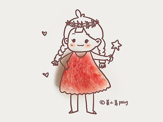 夏天到了，西瓜熟了。| 姜小姜poing |