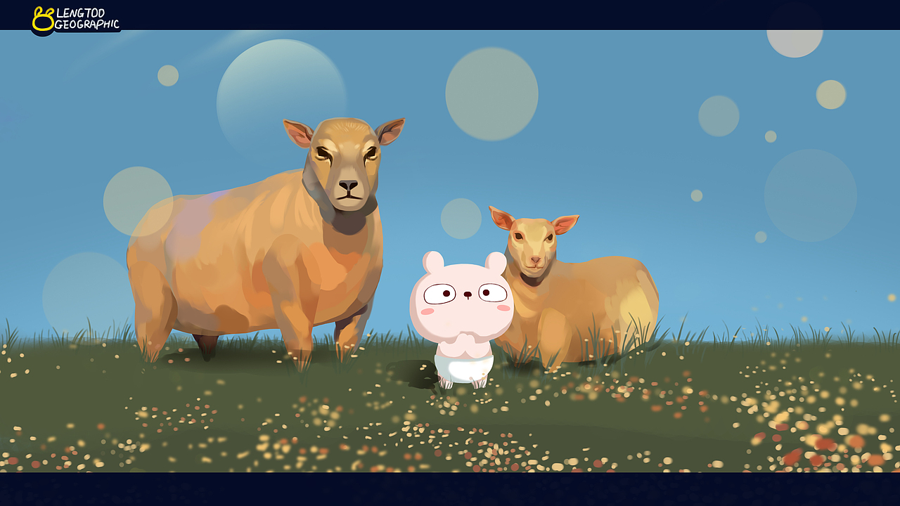 冷兔baby 桌面壁纸（图ZMTE2MzQ0Nzgw） - 商业插画 - 站酷设计师冷兔同学原创素材 - 站酷ZCOOL