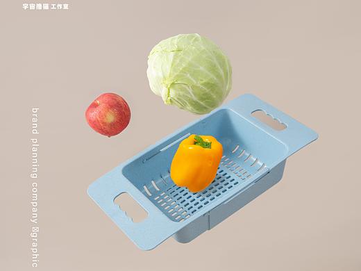 沥水篮子悬浮拍摄