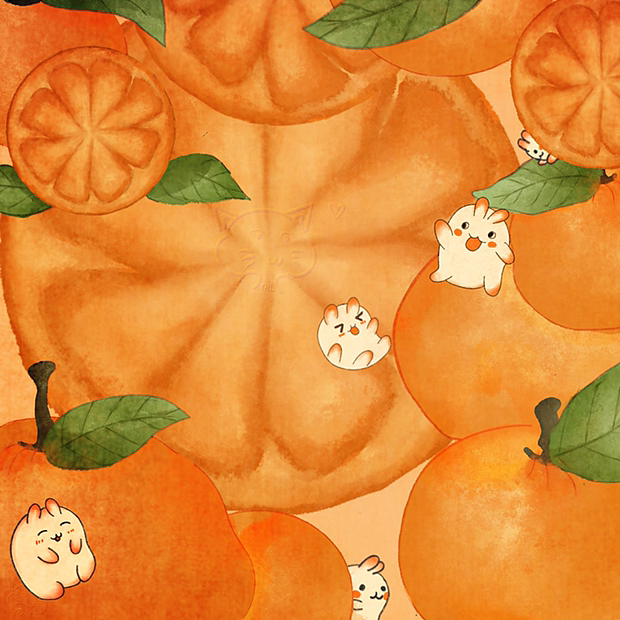 快来和兔兔一起炫橘子🍊!!