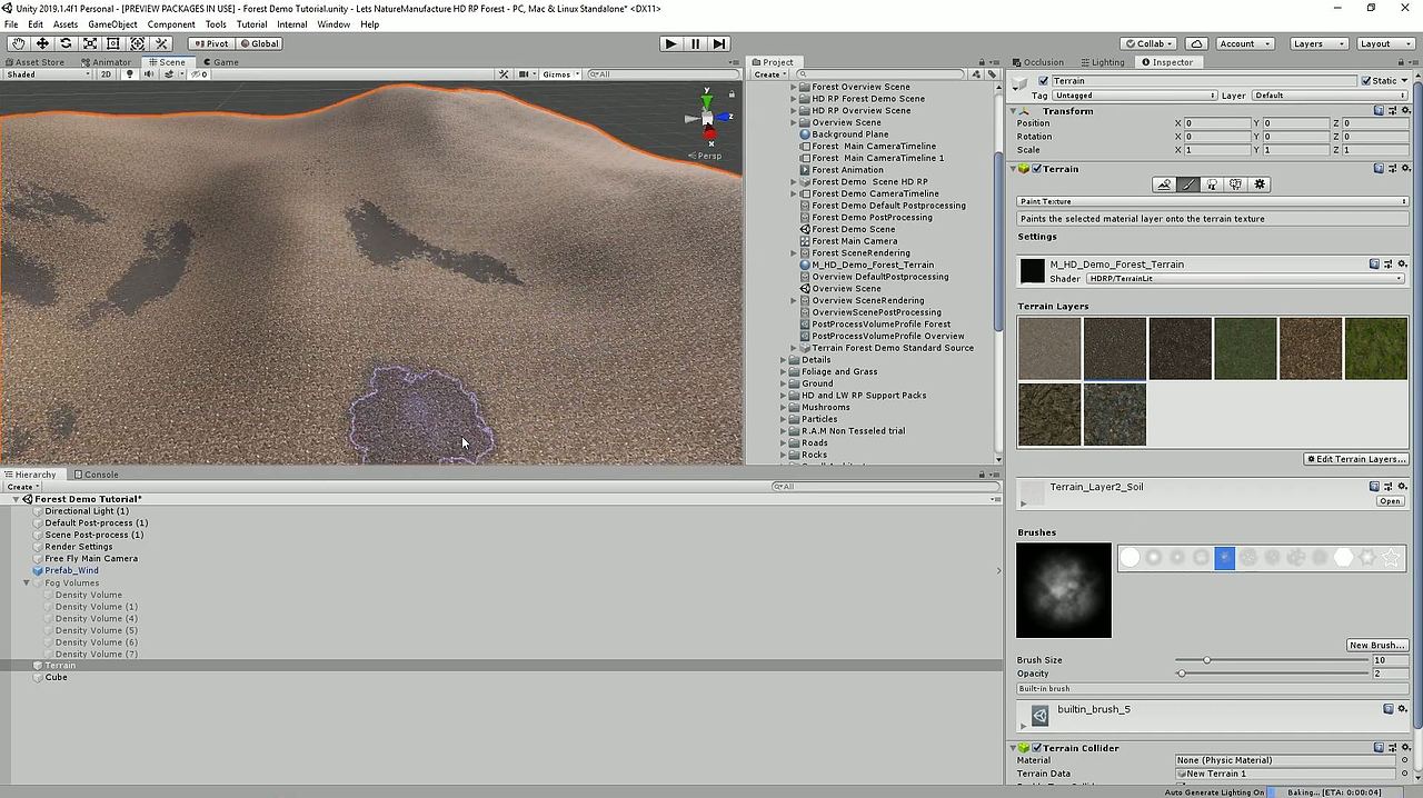 Unity3D引擎地形绘制