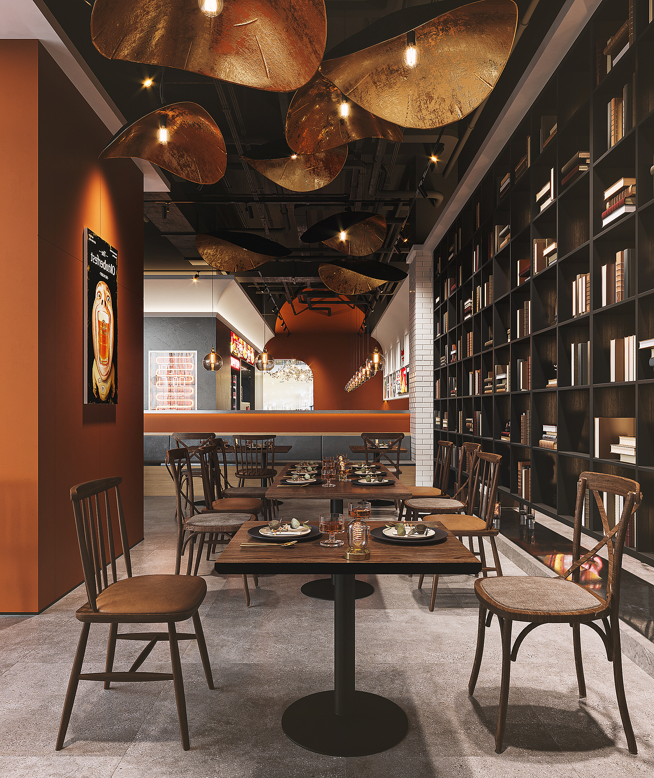 商业空间餐厅（图ZMjg1MDcwMTUy） - 酒店餐饮设计 - 站酷设计师云图表现原创素材 - 站酷ZCOOL