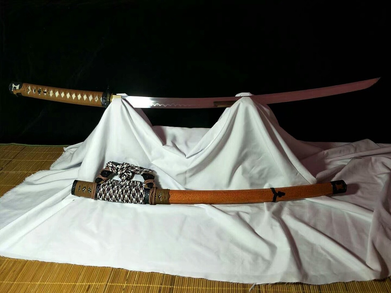 特制金梨子地鞘 t10钢烧刃太刀