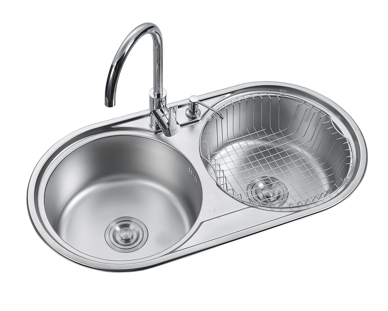 水槽 洗手盆 金属 五金质感白底拍摄