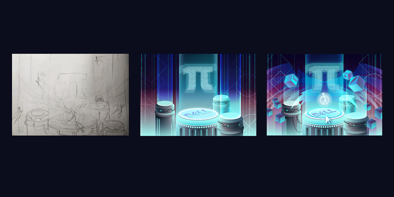 创意π的CPU空间（图ZMjMyOTA5NzY4） - 海报 - 站酷设计师乌兰铁木1993原创素材 - 站酷ZCOOL