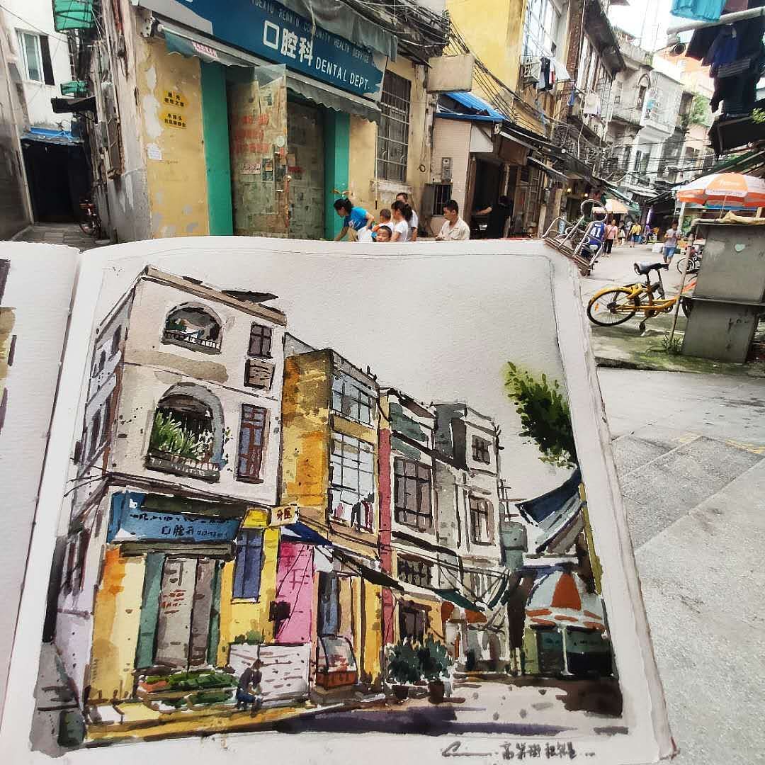绘本11 那些边走边画的时刻(图ZMTY2Mzc1NjYw) - 绘画 - 站酷设计师画画的陈一丘原创素材 - 站酷ZCOOL