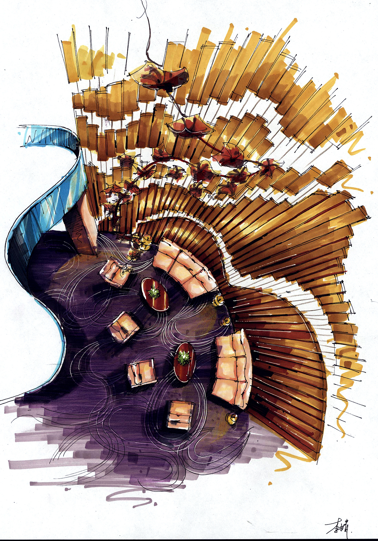 火星时代学员手绘快速表现作品展示