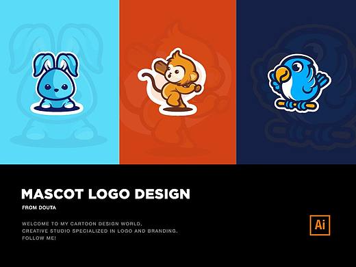 Vector mascots logoⅣ