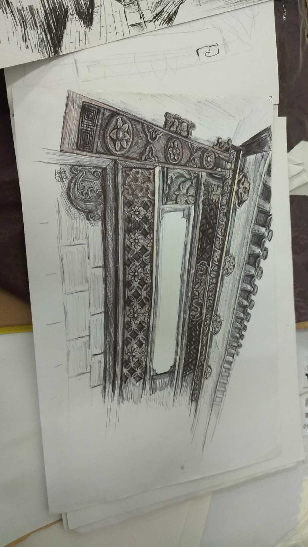 极其敷衍的写生作业