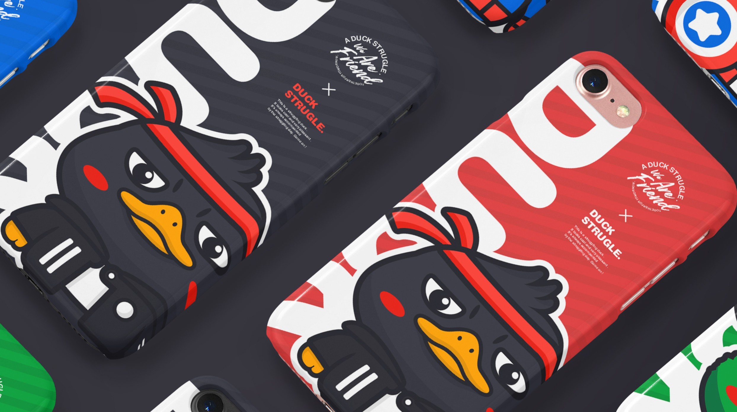 奋斗鸭duck卡通形象设计|平面|ip形象|阿成_logo