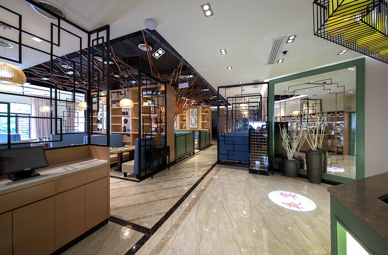 成都海鲜餐厅装修设计【巧用撞色打造特色海鲜餐厅】（图ZMTQ4MDQ0ODky） - 家装设计 - 站酷设计师设计成都海鲜餐厅原创素材 - 站酷ZCOOL