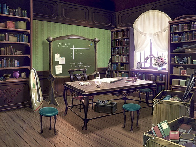 【场景 - 原画】书房|插画|游戏原画|银雪胜苓洁 - 临摹作品 - 站酷