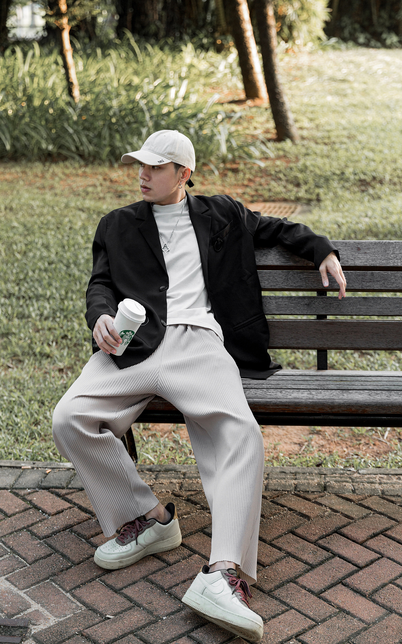 公园长椅人像写真(男生版)