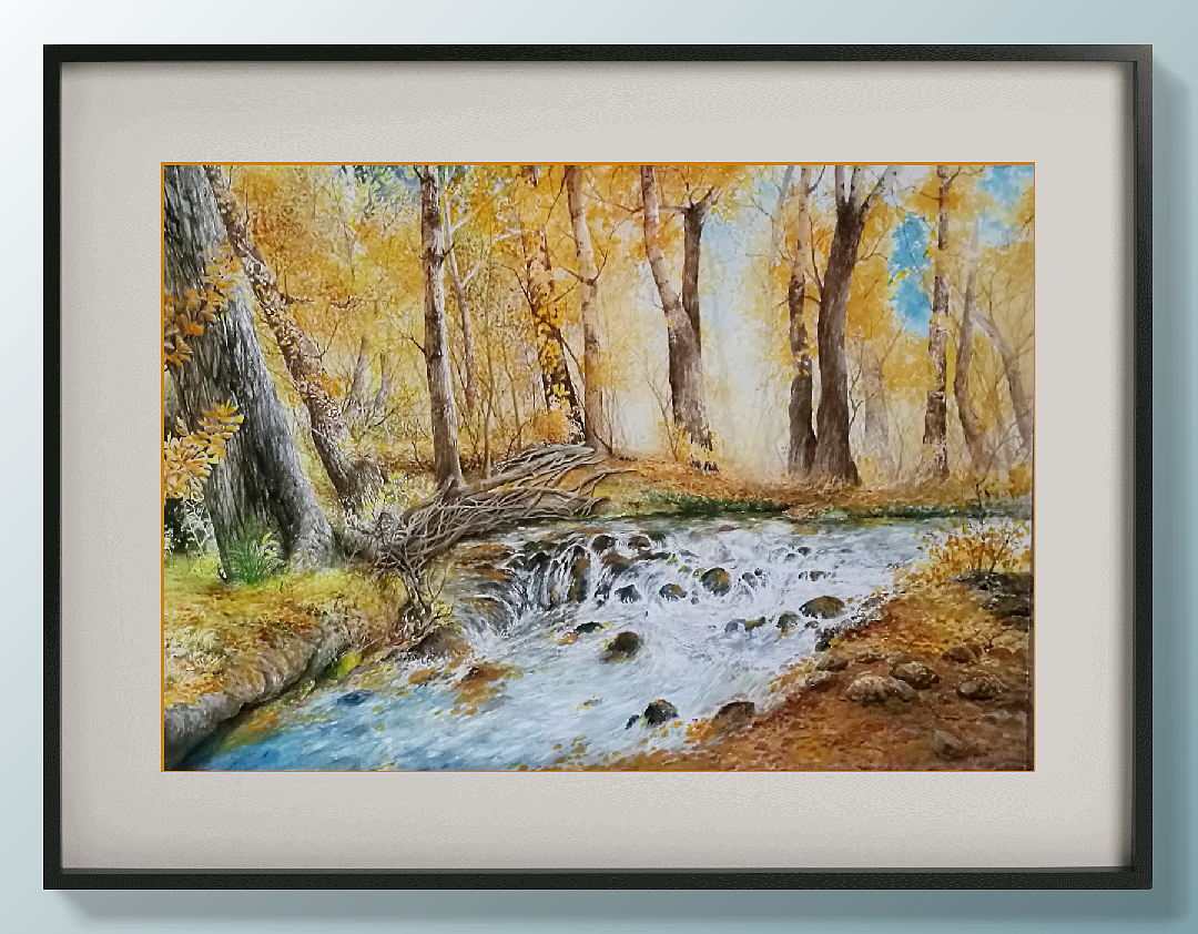 秋天的树林（图ZMTgyMTcxNDc2） - 绘画 - 站酷设计师一生梦里原创素材 - 站酷ZCOOL