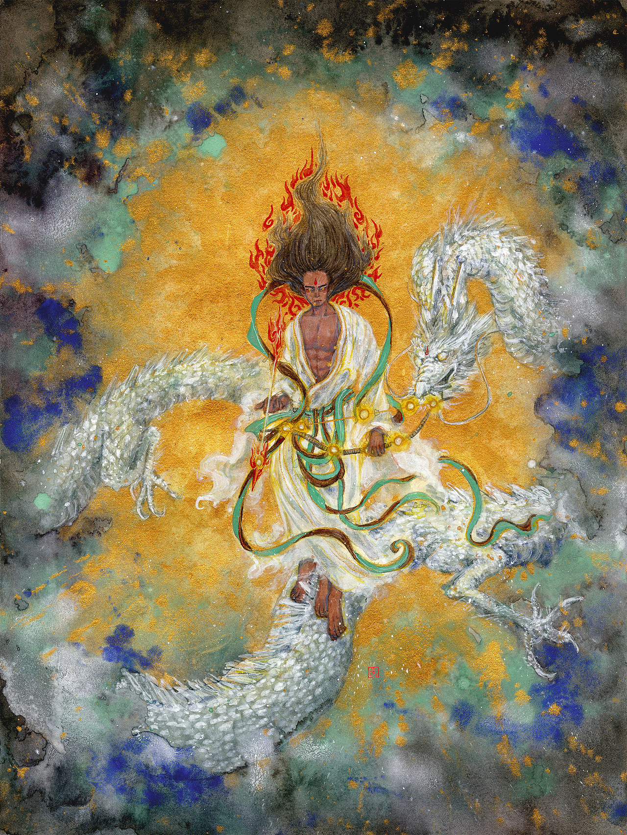 懿晏2019年终总结·插画·岩彩·模型·版画(图ZMTk2MzcwNzc2) - 艺术插画 - 站酷设计师懿晏原创素材 - 站酷ZCOOL