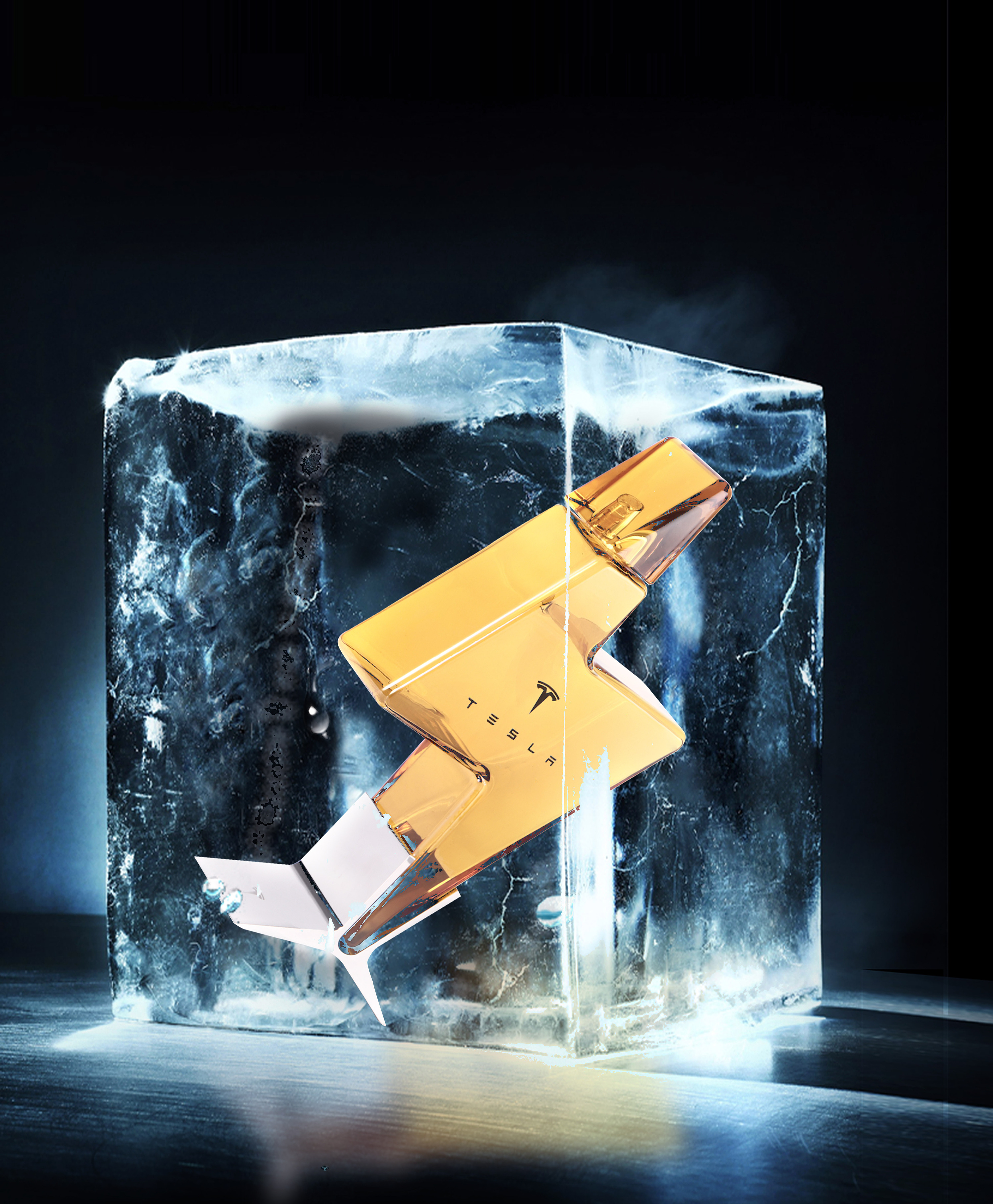 特斯拉酒瓶摄影