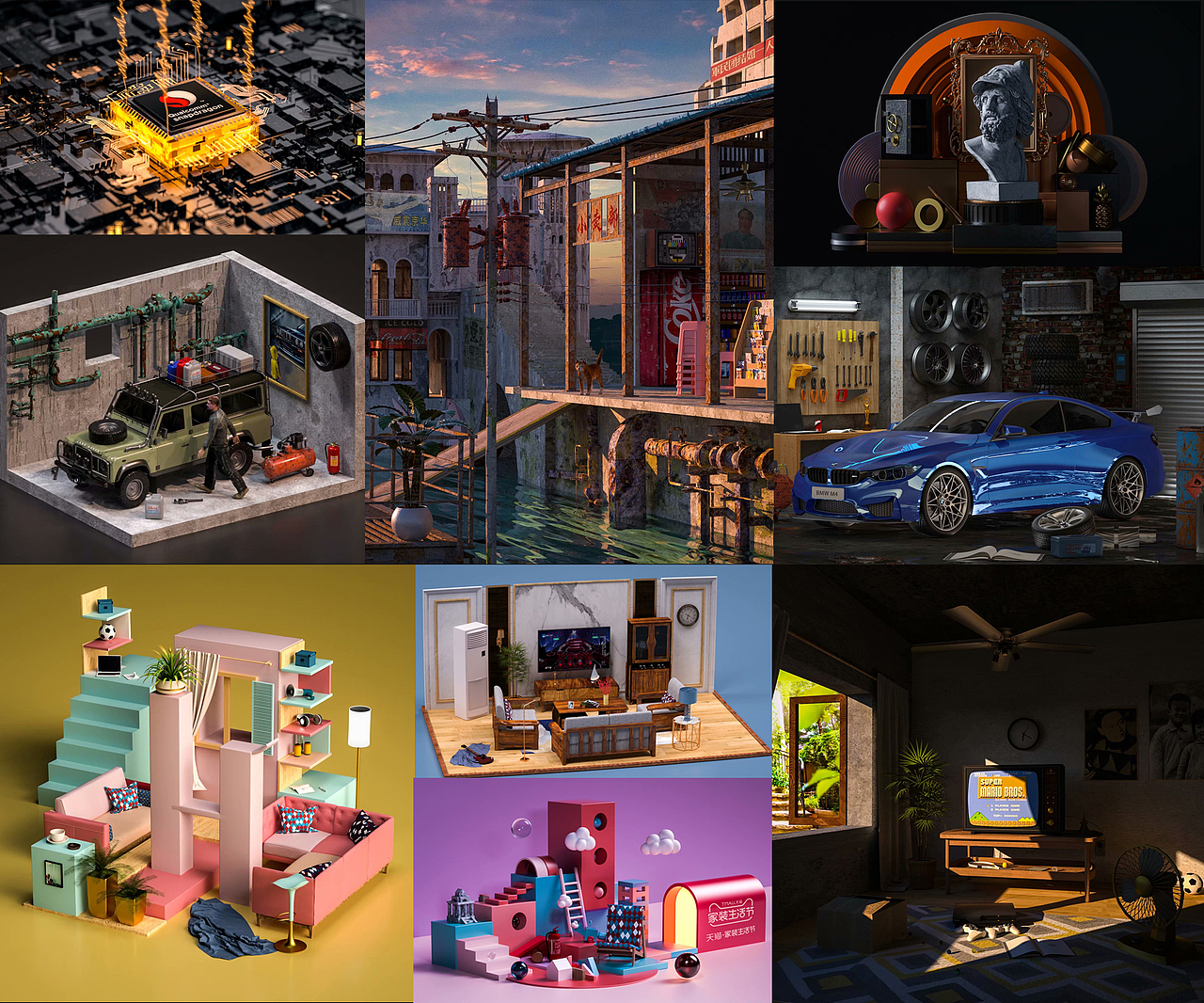 2019年C4D渲染作品合集