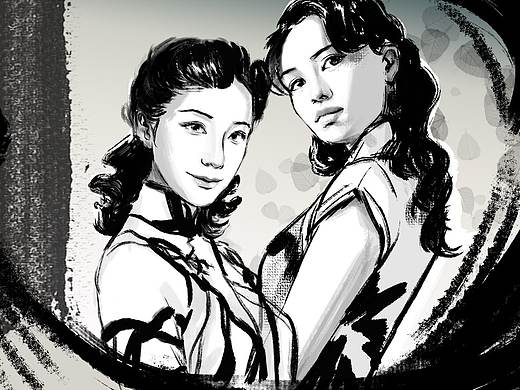 像国画一样的板绘？？