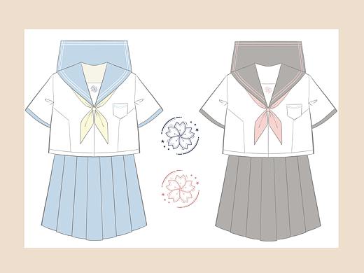 小海樱，小岛樱水手服（个人主页-ZNTgwNzIxMDQ=） - 休闲/流行服饰 - 站酷设计师清辉咿呀咿呀哟原创素材 - 站酷ZCOOL