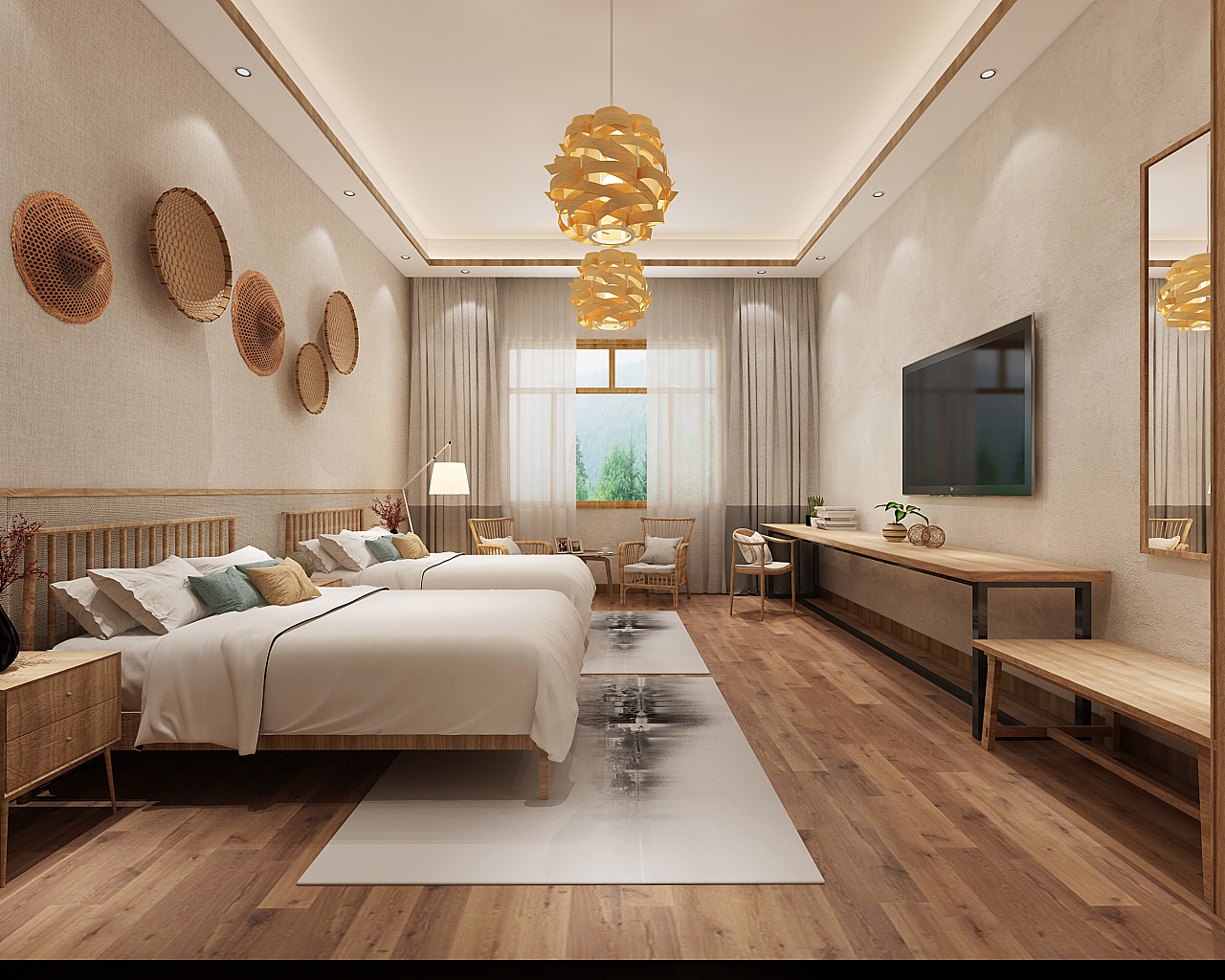 长白山主题酒店客房|space|Home Decoration Design|阿灿_h_Original作品-站酷ZCOOL