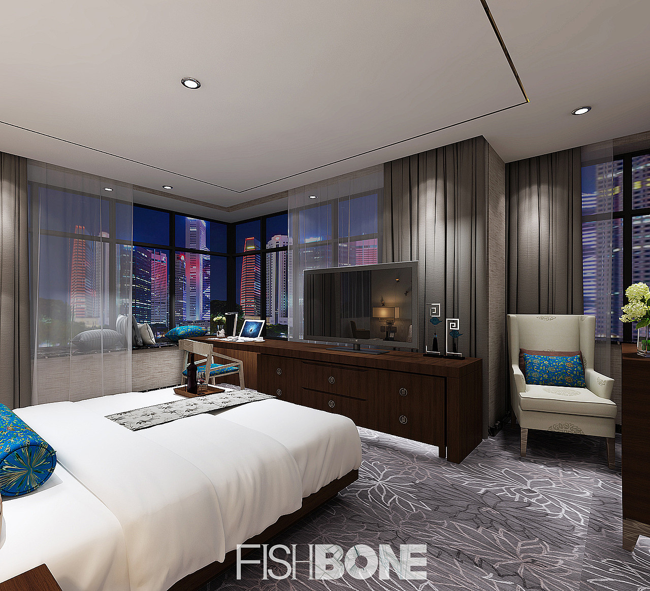 鱼骨设计-城市精品酒店