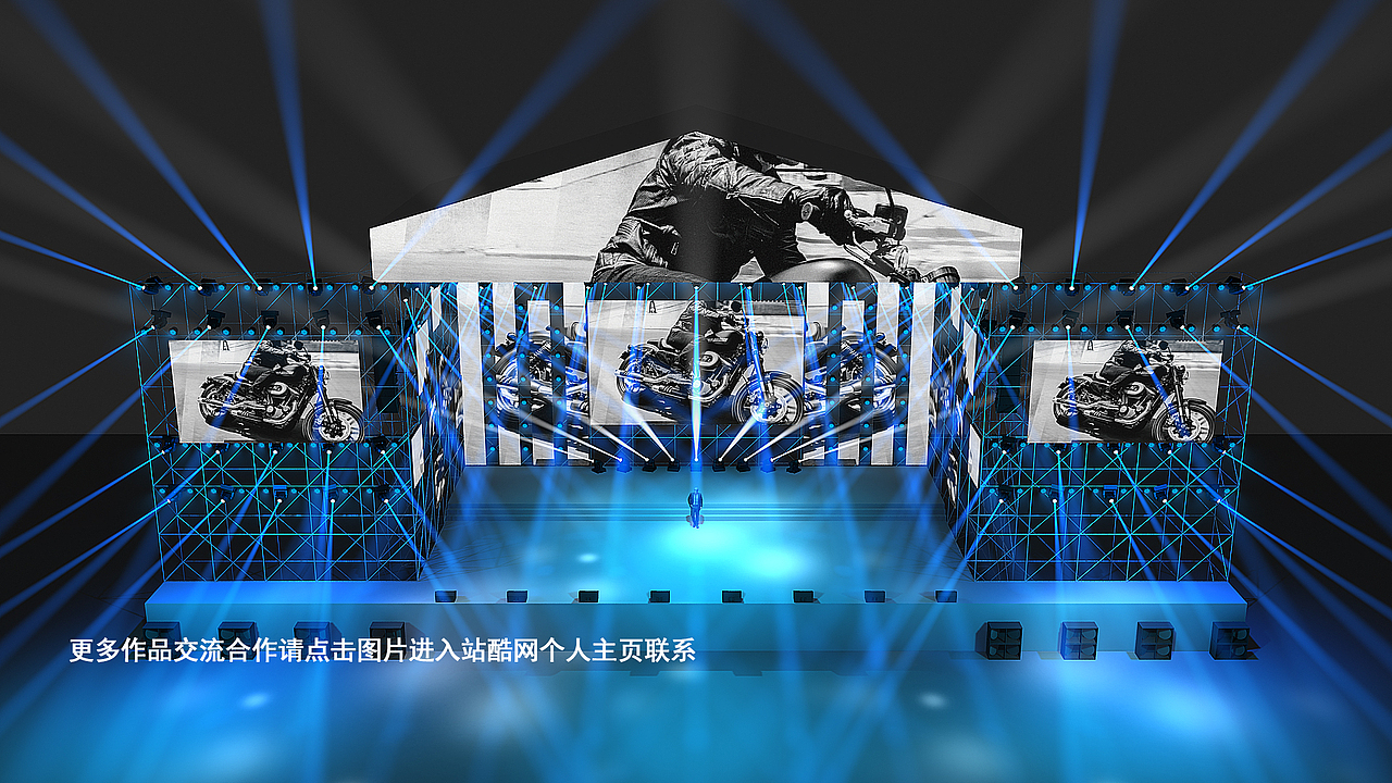 2021机车音乐节机车文化节舞美效果图设计定制案例分享（图ZMjUyMTQ1MzA0） - 其他三维 - 站酷设计师舞美猫原创素材 - 站酷ZCOOL