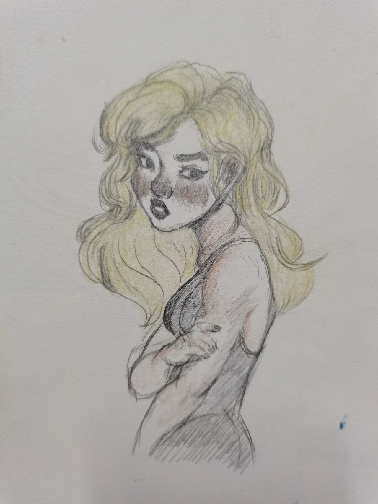 临摹练习,铅笔加彩铅