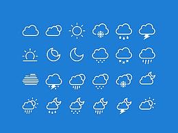 天氣類圖標(biāo)_psd矢量源文件