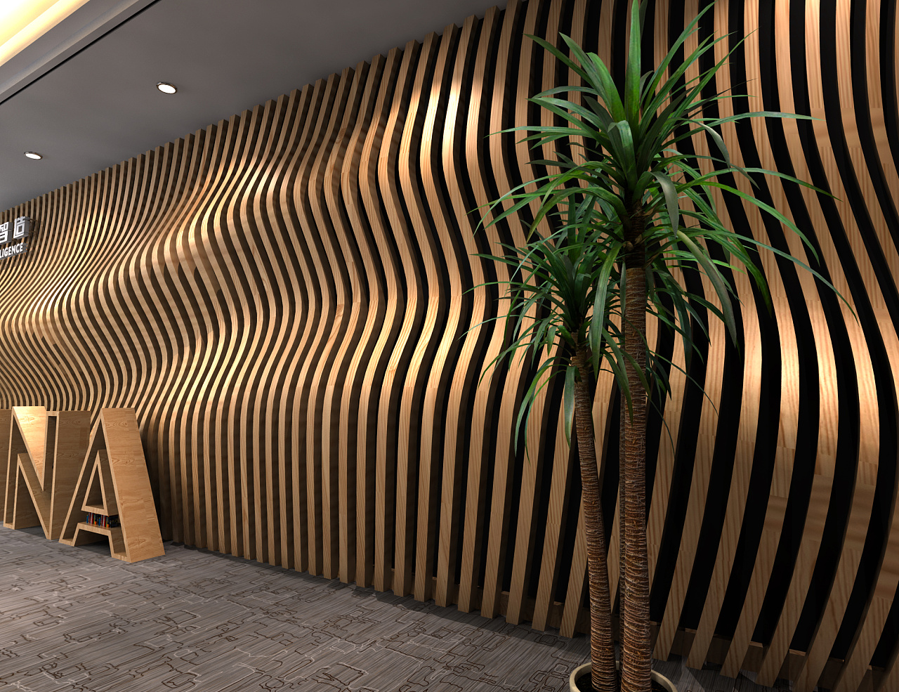 实木室内装修背景墙造型 |空间|室内设计|辛巴攻城狮 - 原创作品 - 站酷 (ZCOOL)