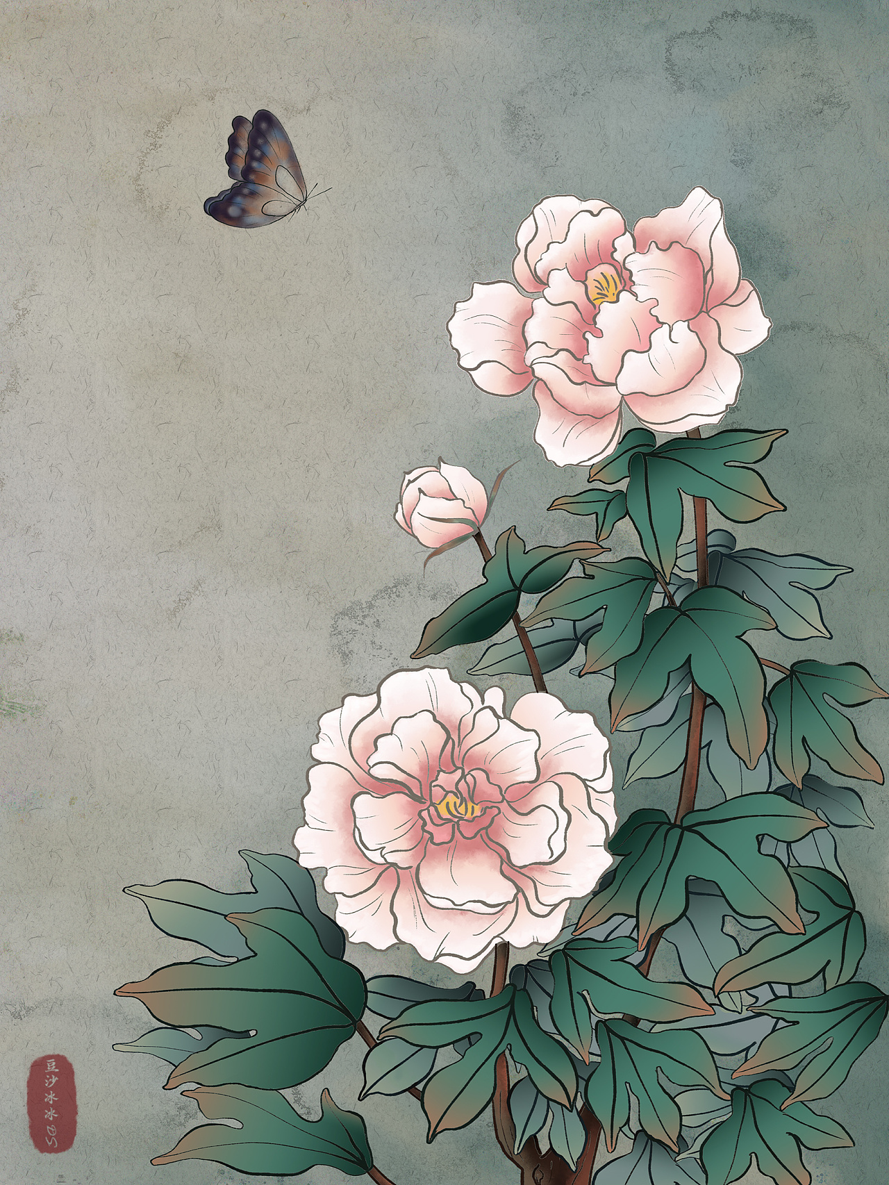 中华艺术绘画古画花朵花卉中国古代绘画1图片素材-编号02894305-图行天下