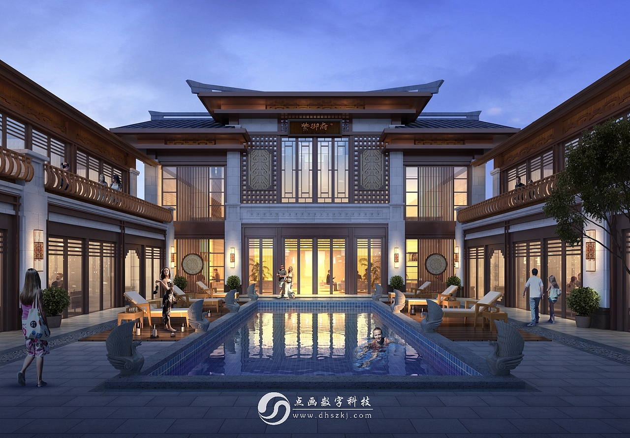 中式风格效果图（图ZMTg2OTM4MTE2） - 建筑/空间 - 站酷设计师点画数字原创素材 - 站酷ZCOOL