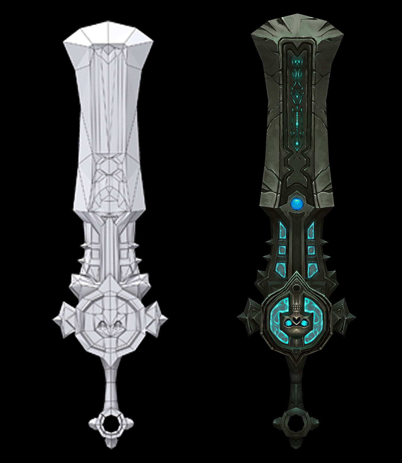 建模武器贴图绘画