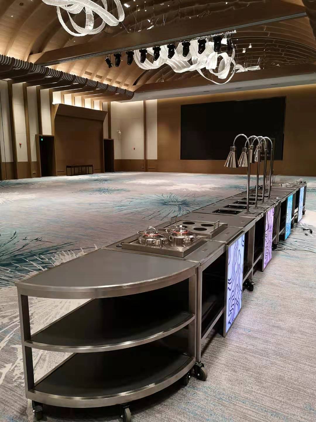 酒店布菲台模块定制 折叠布菲台模块制作_自助餐台布菲-站酷zcool