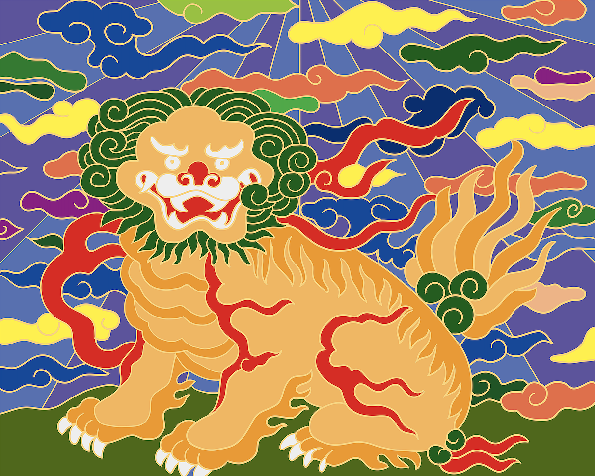 南京云锦毕业设计插画