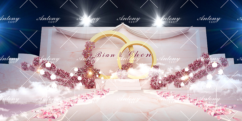 宴会/婚礼3D效果图（图ZMTMwMzgyNzg0） - 舞台美术 - 站酷设计师树上探戈原创素材 - 站酷ZCOOL