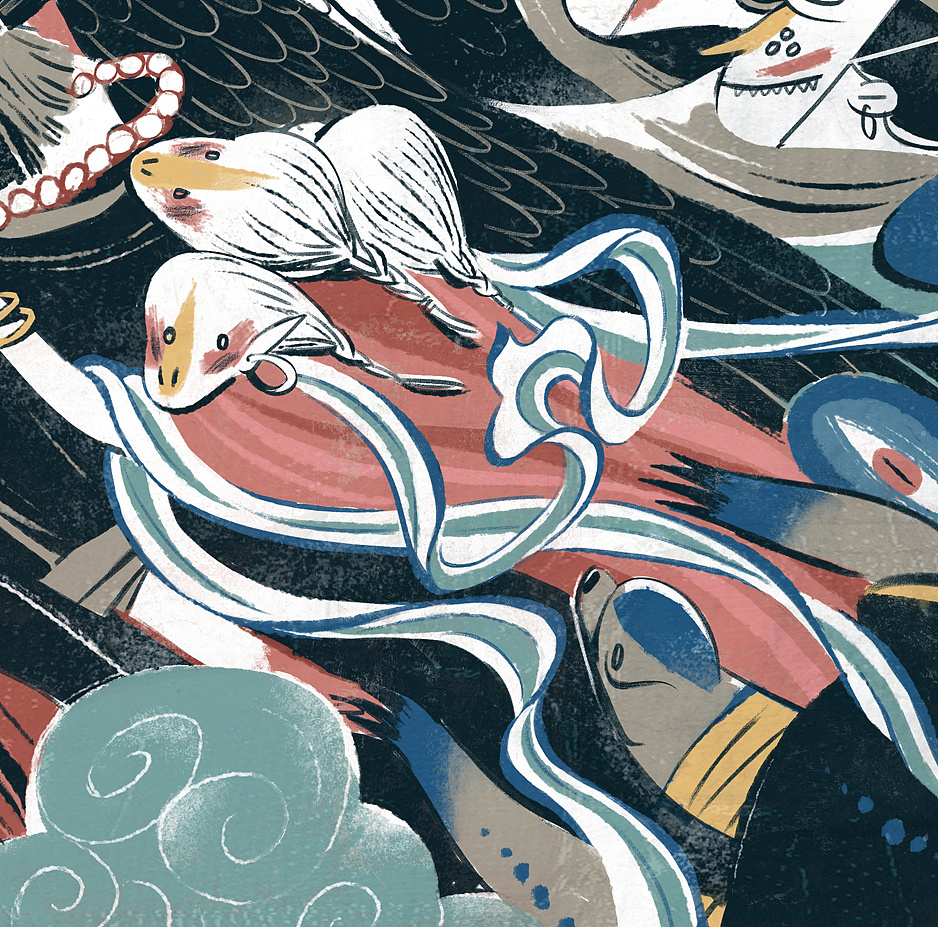 百鬼夜行插画概念设定老老老鱼 原创作品 站酷 (ZCOOL)