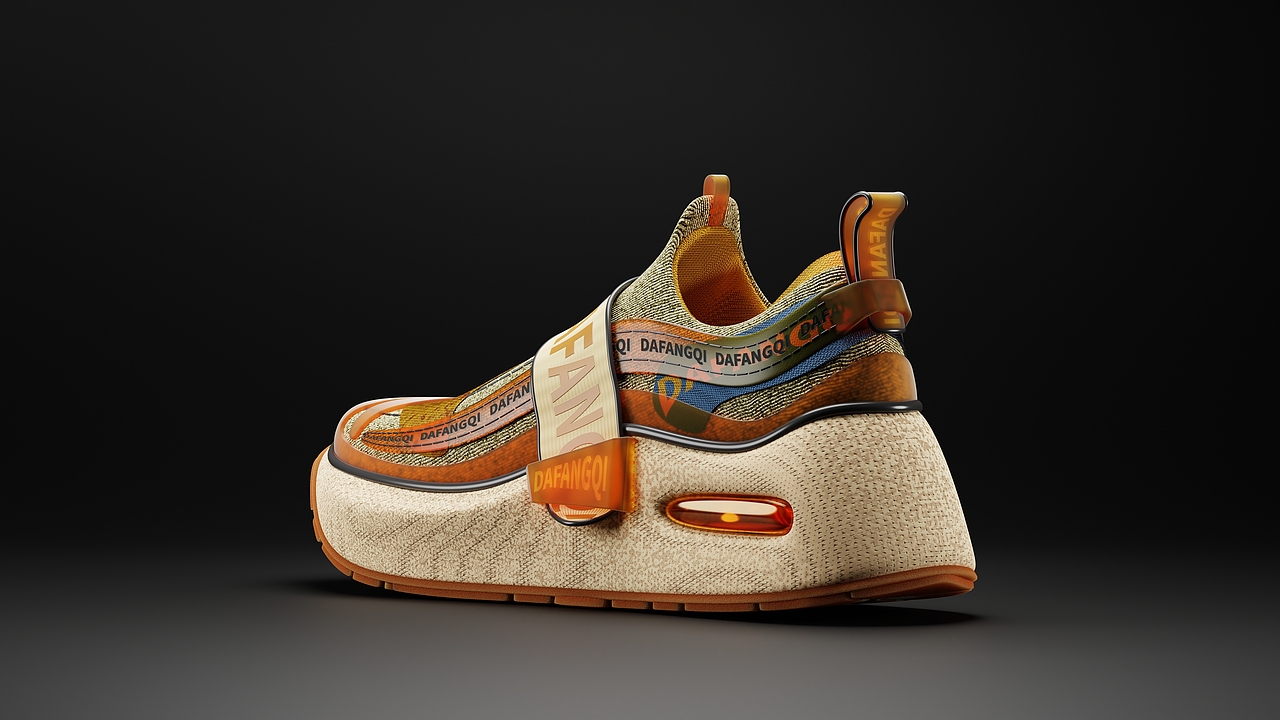 运动鞋建模材质练习