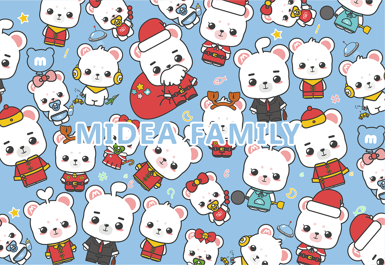 熊小美一家人（图ZMTkwMzEwNTY4） - IP形象 - 站酷设计师皓儿鱼原创素材 - 站酷ZCOOL