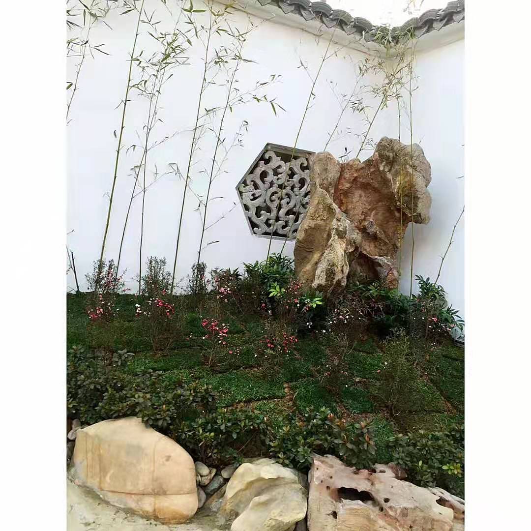 蚌埠天河湖绿色农庄 院子假山造景（图ZMTg4ODI1Nzgw） - 家装设计 - 站酷设计师素悉美学空间2原创素材 - 站酷ZCOOL