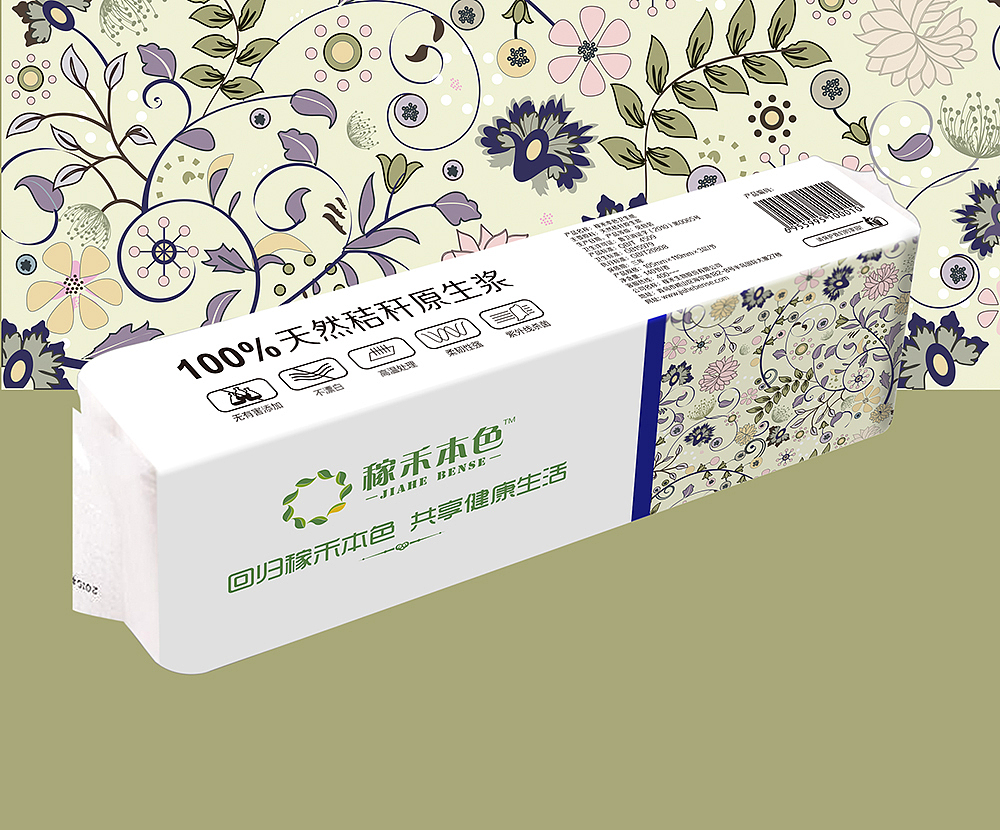 稼禾本色卫生纸系列包装设计（图ZODU5MDc3MzY=） - 包装 - 站酷设计师島城彪爺原创素材 - 站酷ZCOOL