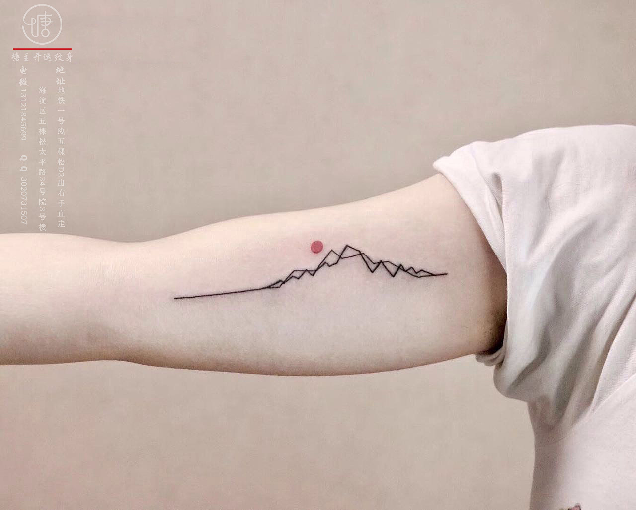 抽象纹身、小图纹身、线条纹身、小清新纹身、个性纹身图案、塘主开运纹身