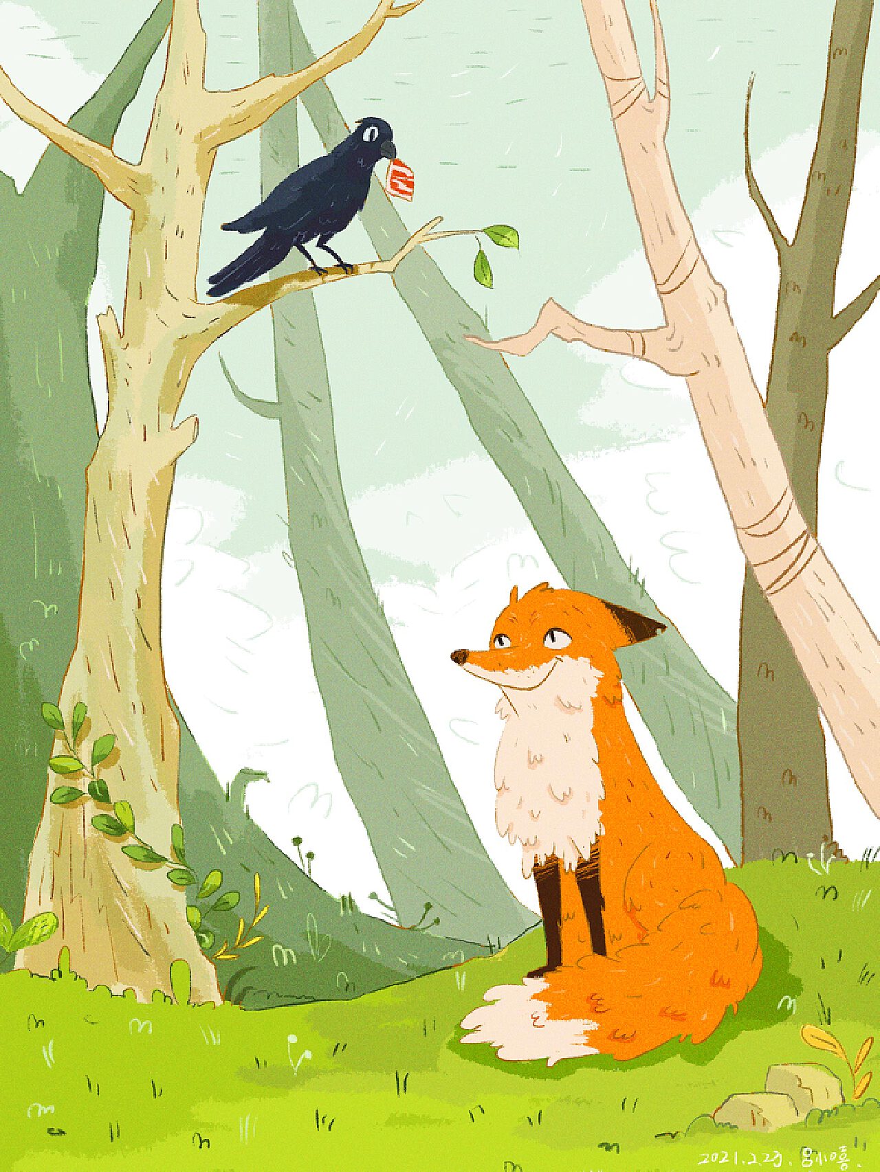 狐狸和山羊,狐狸和的故事,狐狸和山羊简笔画(第2页)_大山谷图库