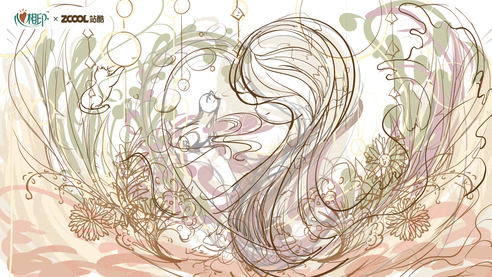 #心相印#——《守护.心世界》（图ZMzM3NTczNTc2） - 商业插画 - 站酷设计师一只团zz原创素材 - 站酷ZCOOL