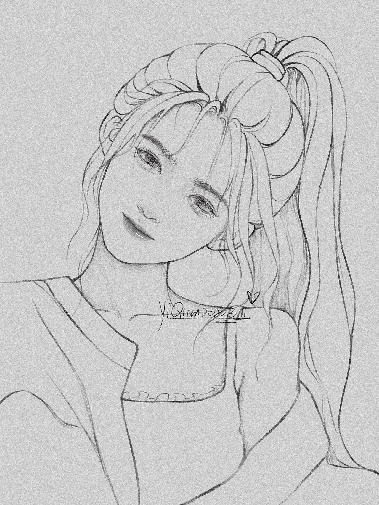 iPad線稿作品（圖ZMzM1MjAyOTM2） - 創(chuàng)作習作 - 站酷設計師一淺原創(chuàng)素材 - 站酷ZCOOL