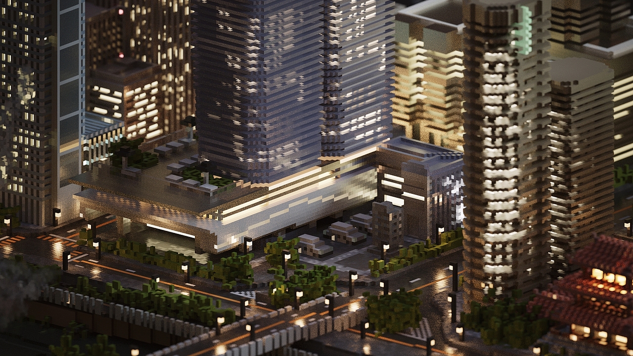 【Voxelart】CryptoCities-长沙（图ZMjU5MDExOTky） - 场景 - 站酷设计师Xuanch原创素材 - 站酷ZCOOL