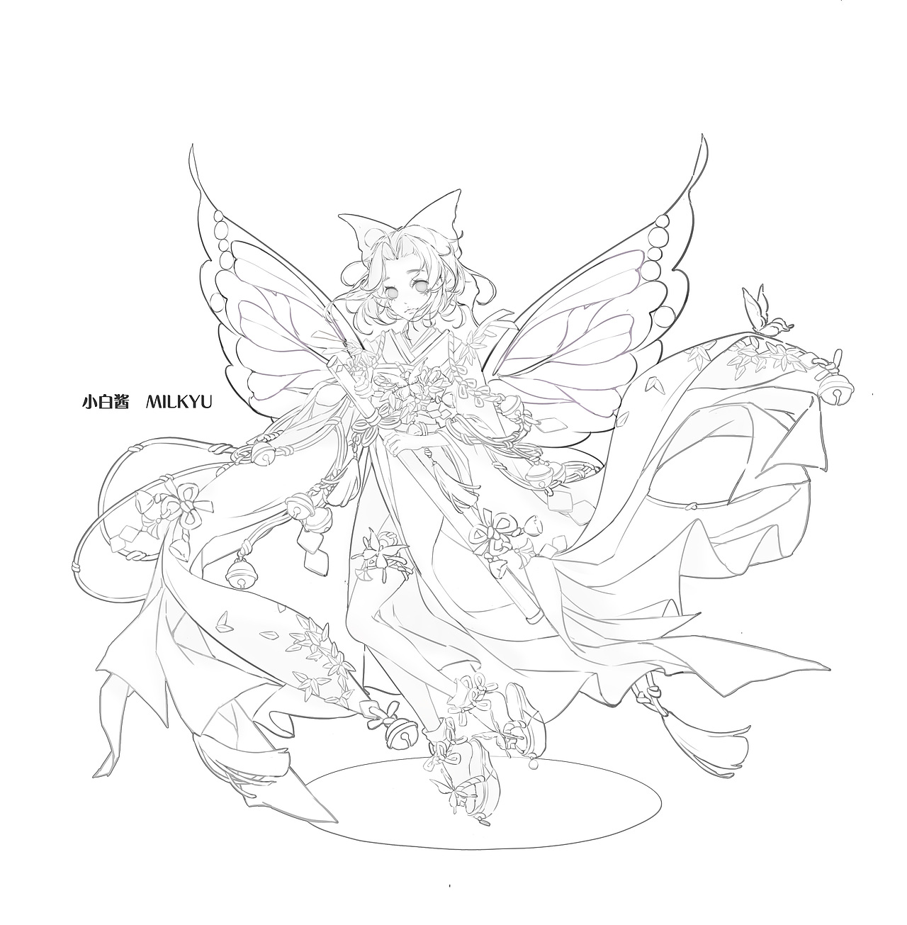 蝴蝶忍（图ZMjM2OTg1MjAw） - 艺术插画 - 站酷设计师小白酱milkyu原创素材 - 站酷ZCOOL