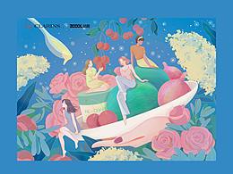 【My CLARINS 寻找天然好食肌】插画系列